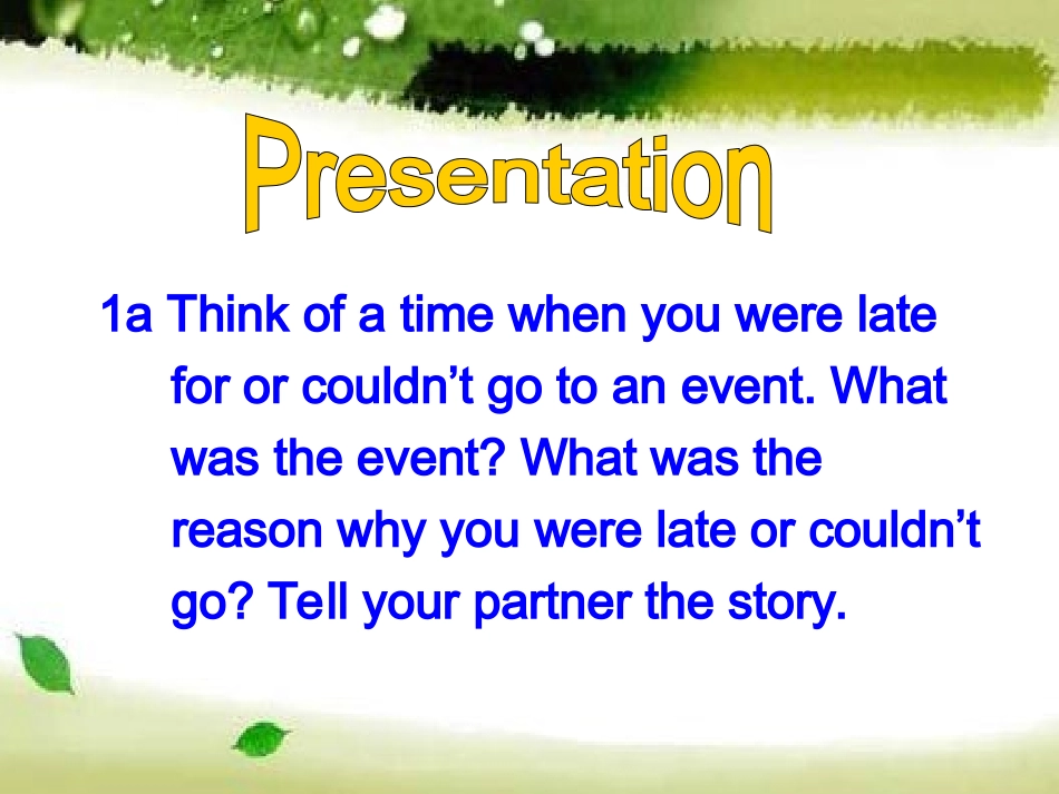 八年级英语新目标下Unit5Whatwereyoudoing...SectionB-01课件_第2页