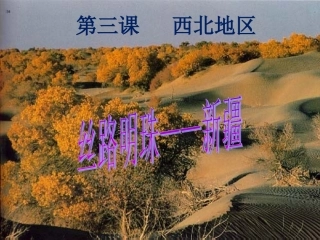 第三课-西北地区