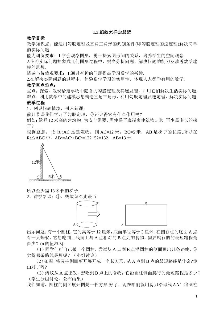 13蚂蚁怎样走最近-(3)_第1页