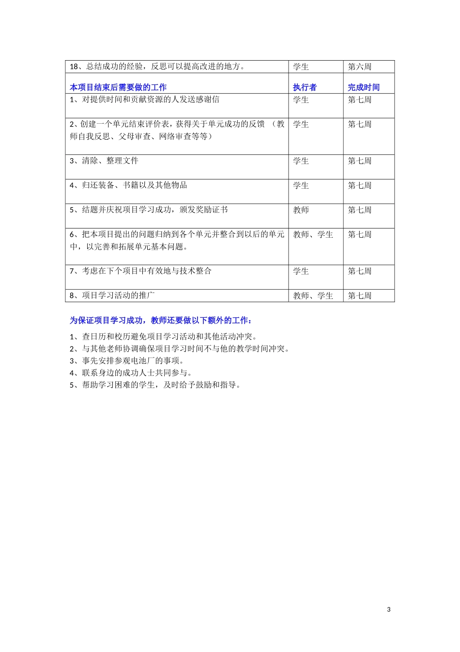 模块4《制作新型清洁的原电池》项目实施计划_第3页