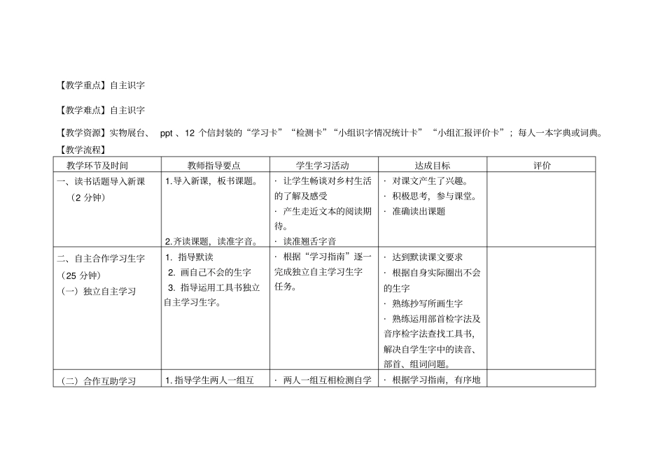 乡下人家导学案_第2页