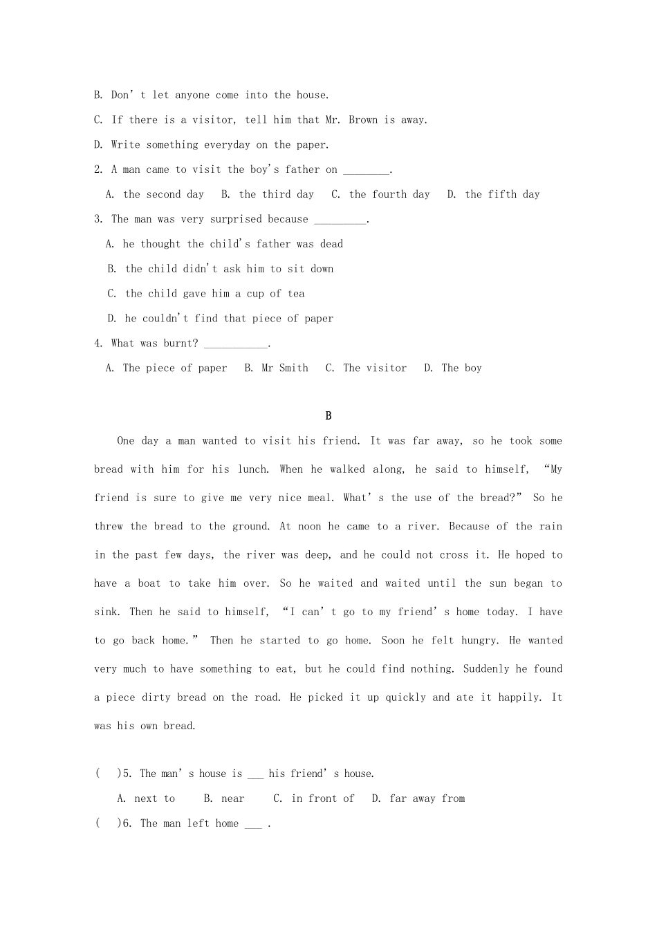 安徽省滁州市新锐学校高二英语上学期期中试卷_第2页