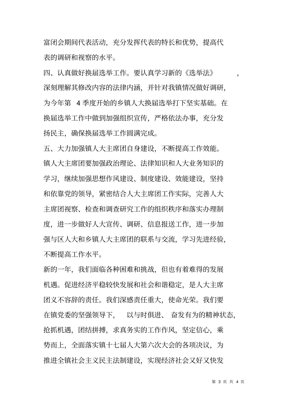乡镇人大主席团工作计划_第3页