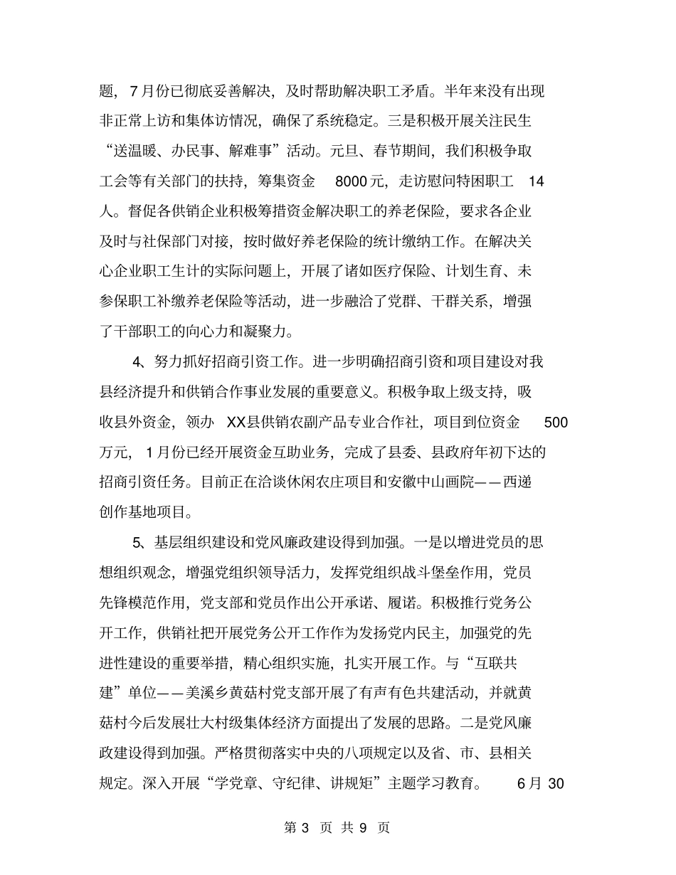 乡镇供销社年工作总结及工作计划【可编辑版】_第3页