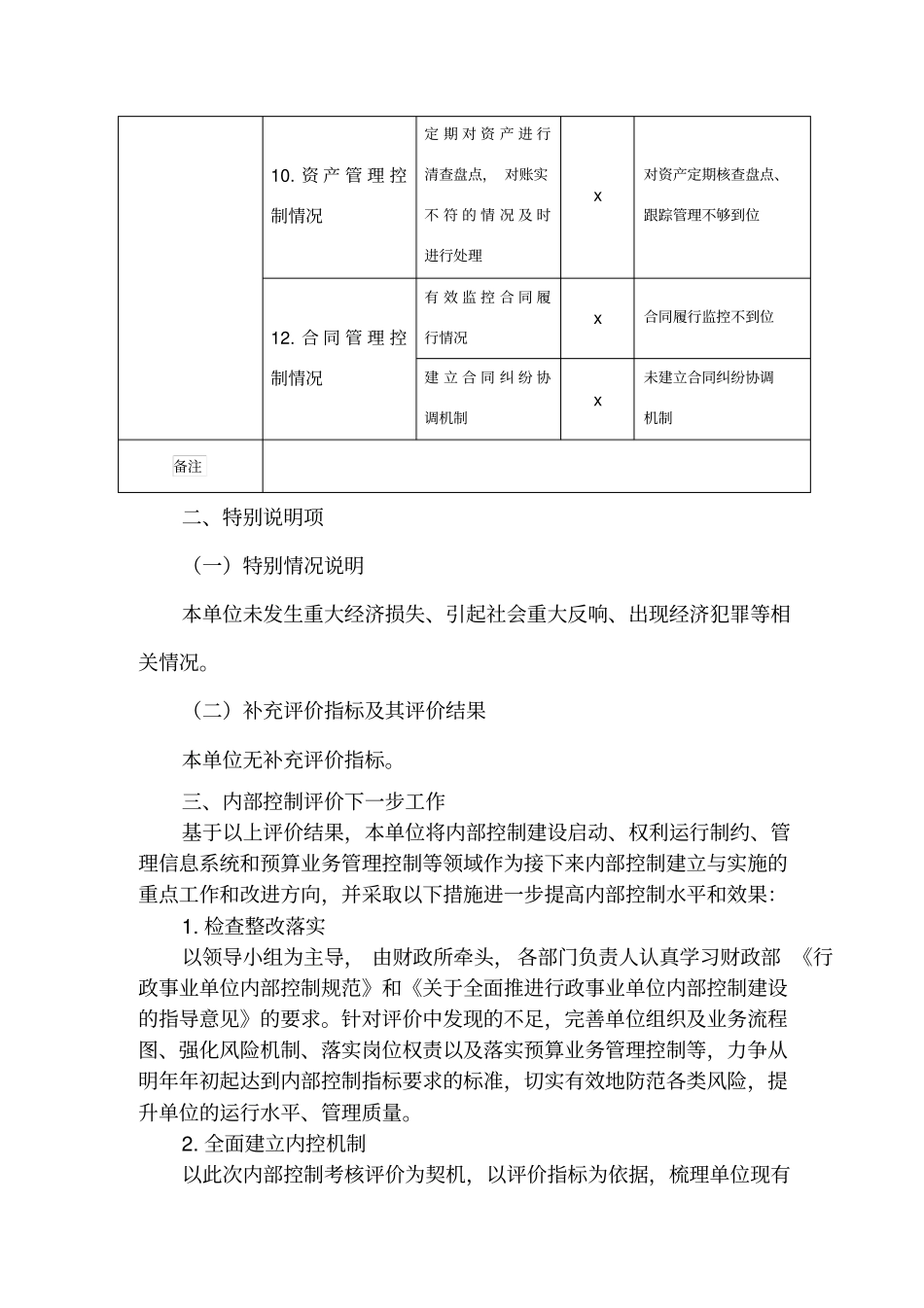 乡镇内部控制考核评价报告_第3页