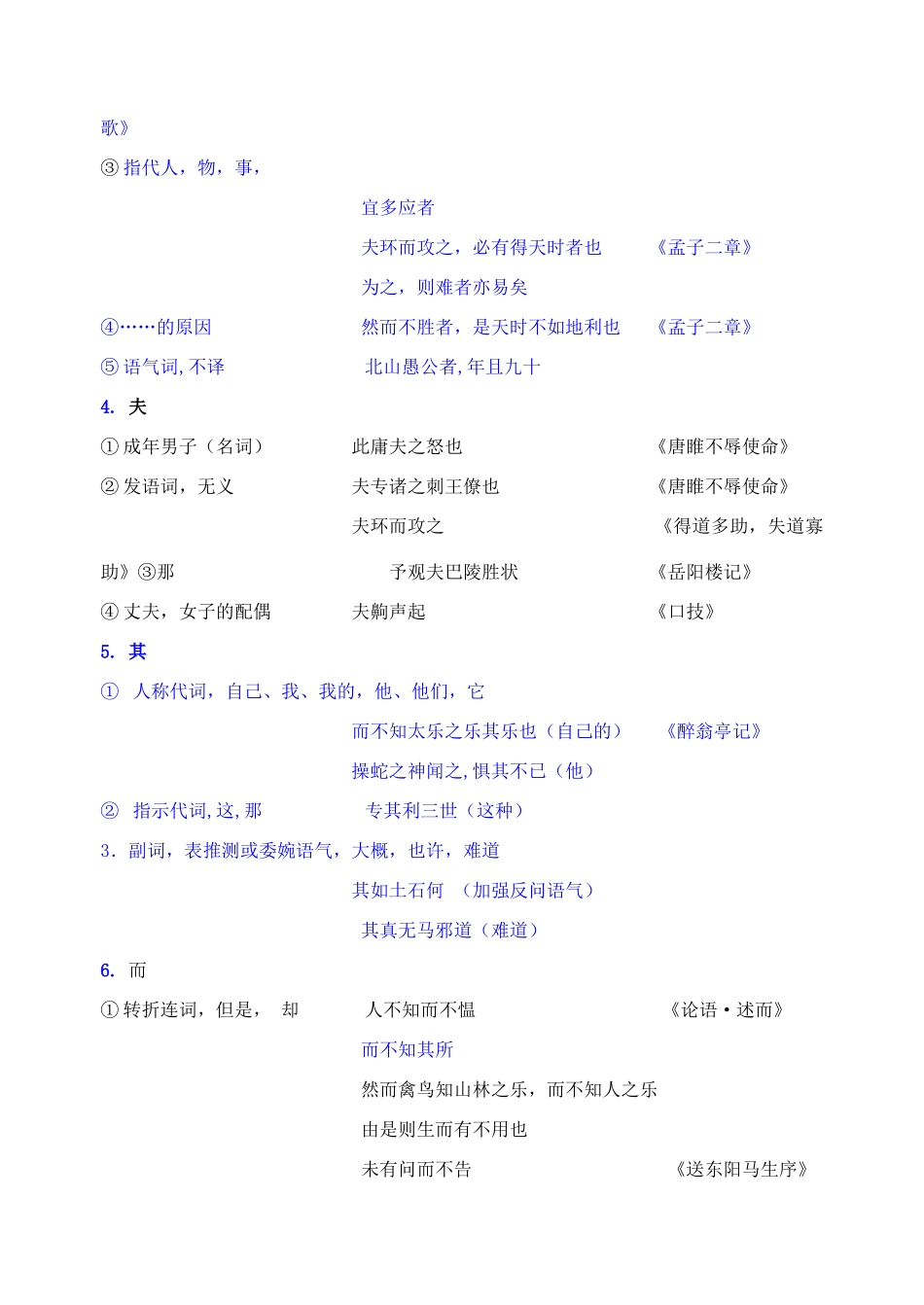 初中常见文言虚词知识精讲 试题_第2页