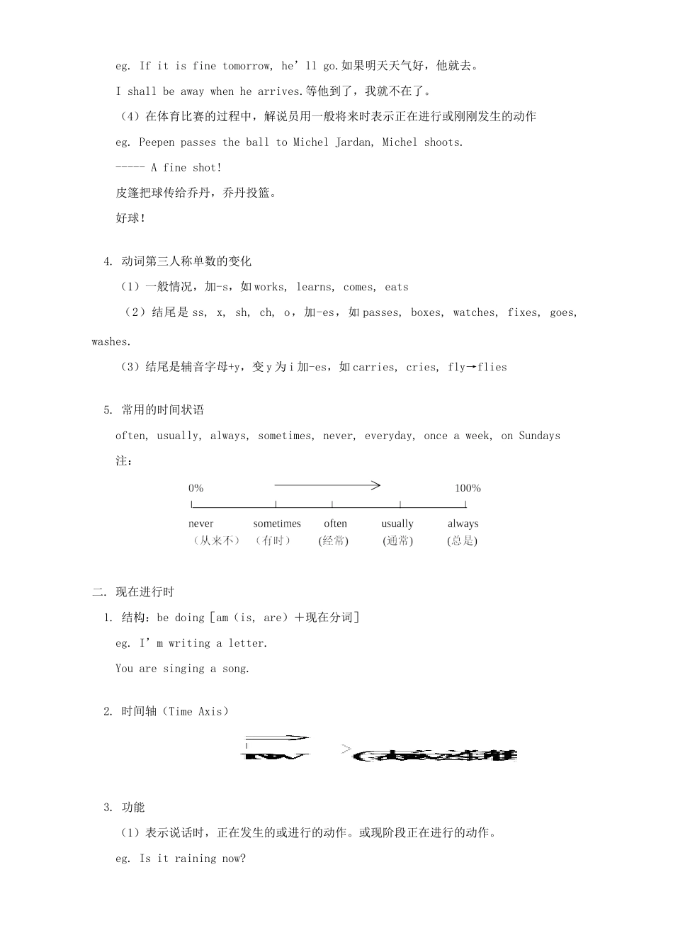 初三英语寒假专题 时态知识精讲 人教版 汤姆森 试题_第2页