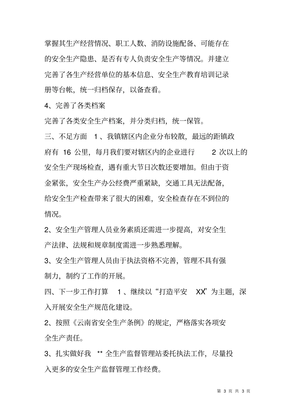 乡镇安全生产规范化建设验收报告_第3页
