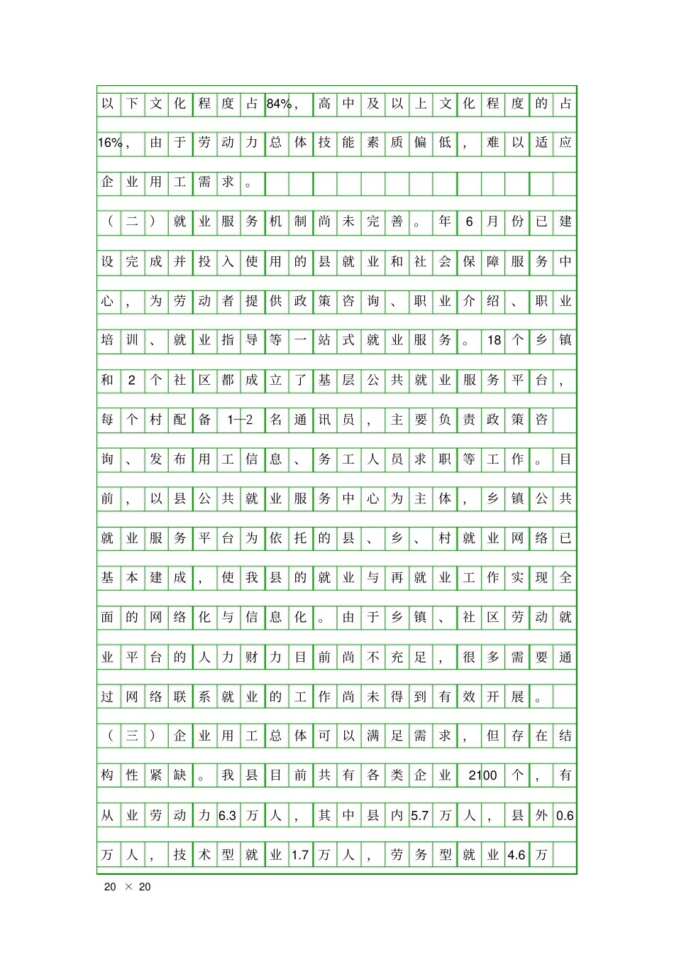 乡镇就业现状调研报告精品工作报告_第3页