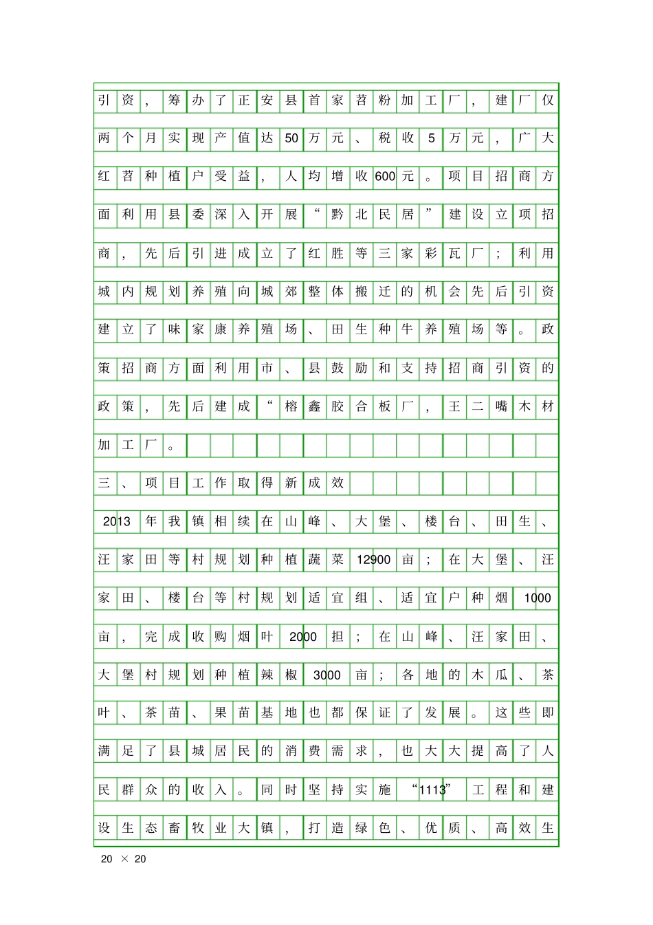 乡镇年工作报告精品工作报告_第3页