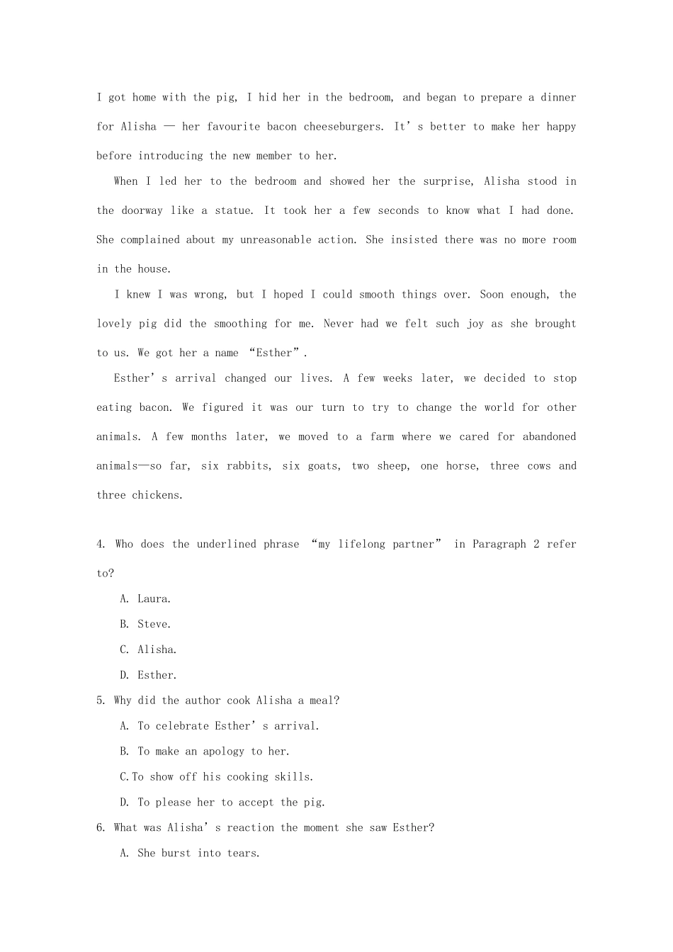 大学东莞石竹附属学校届高三英语上学期期中试卷_第3页