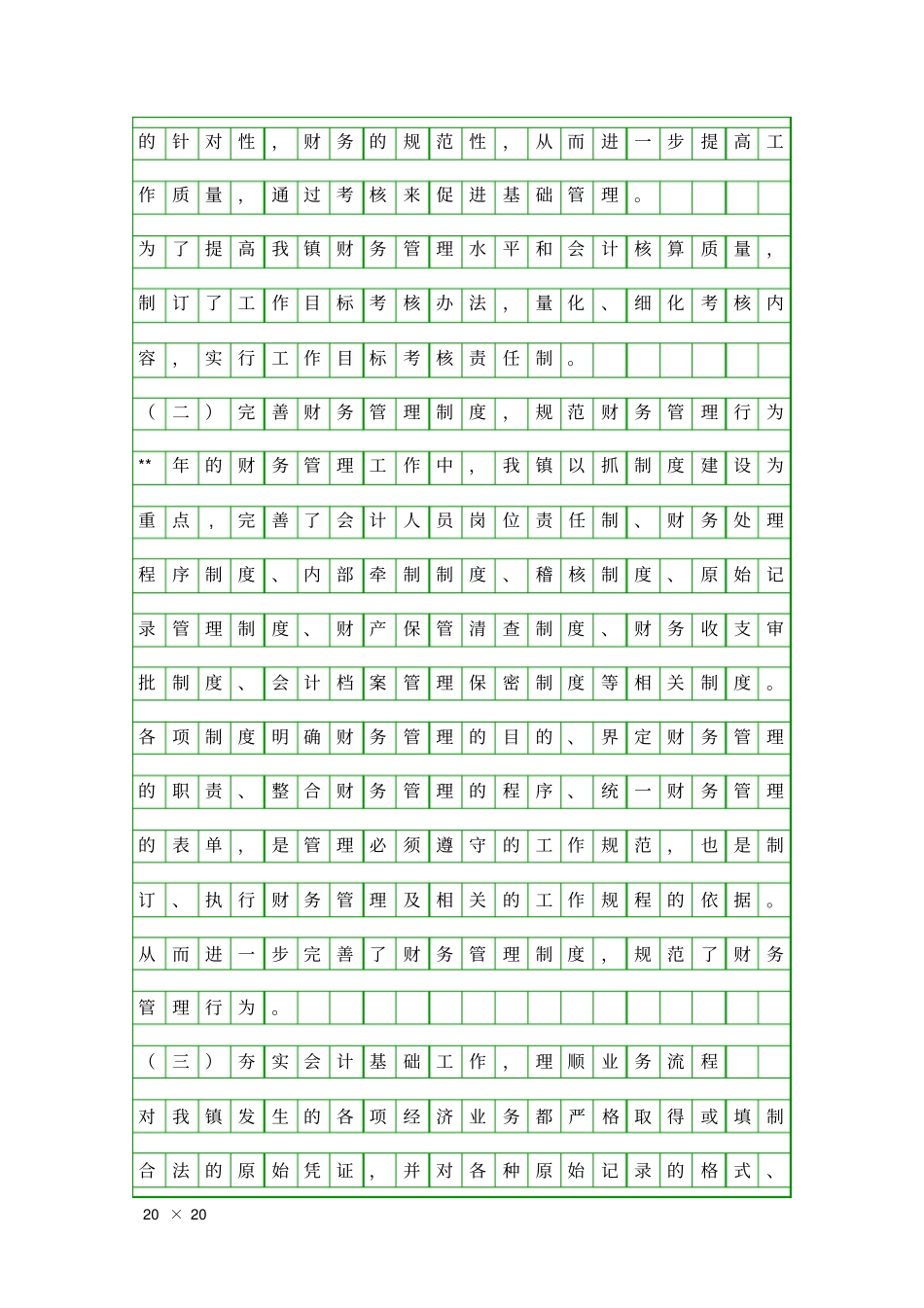 乡镇财务自查报告精品工作报告_第2页