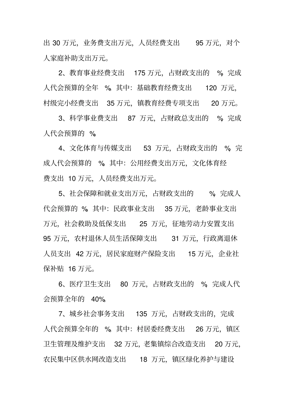 乡镇财政收支预算执行情况报告_第2页