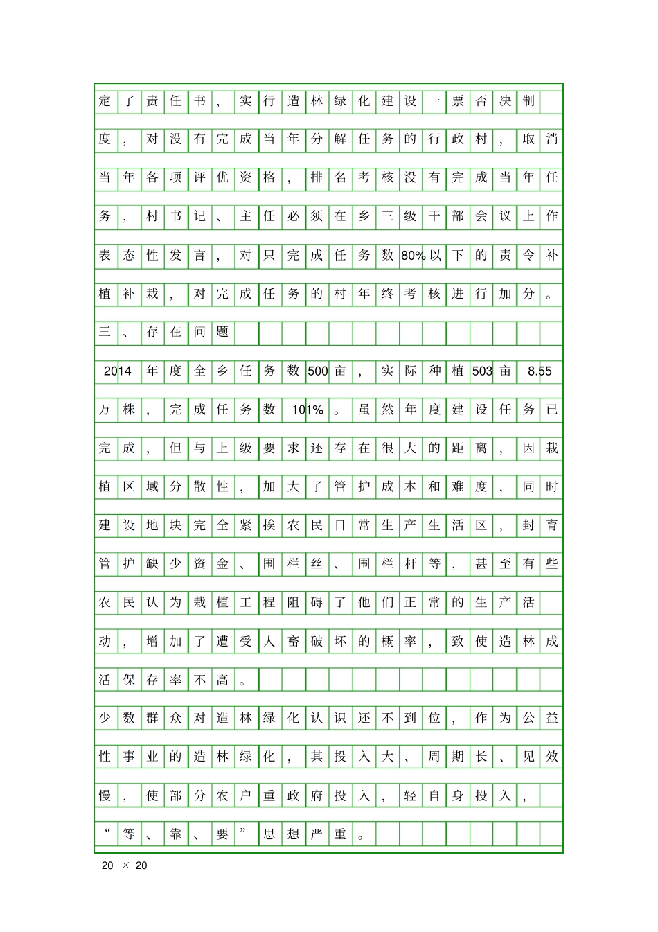 乡镇造林绿化自查报告精品工作报告_第3页