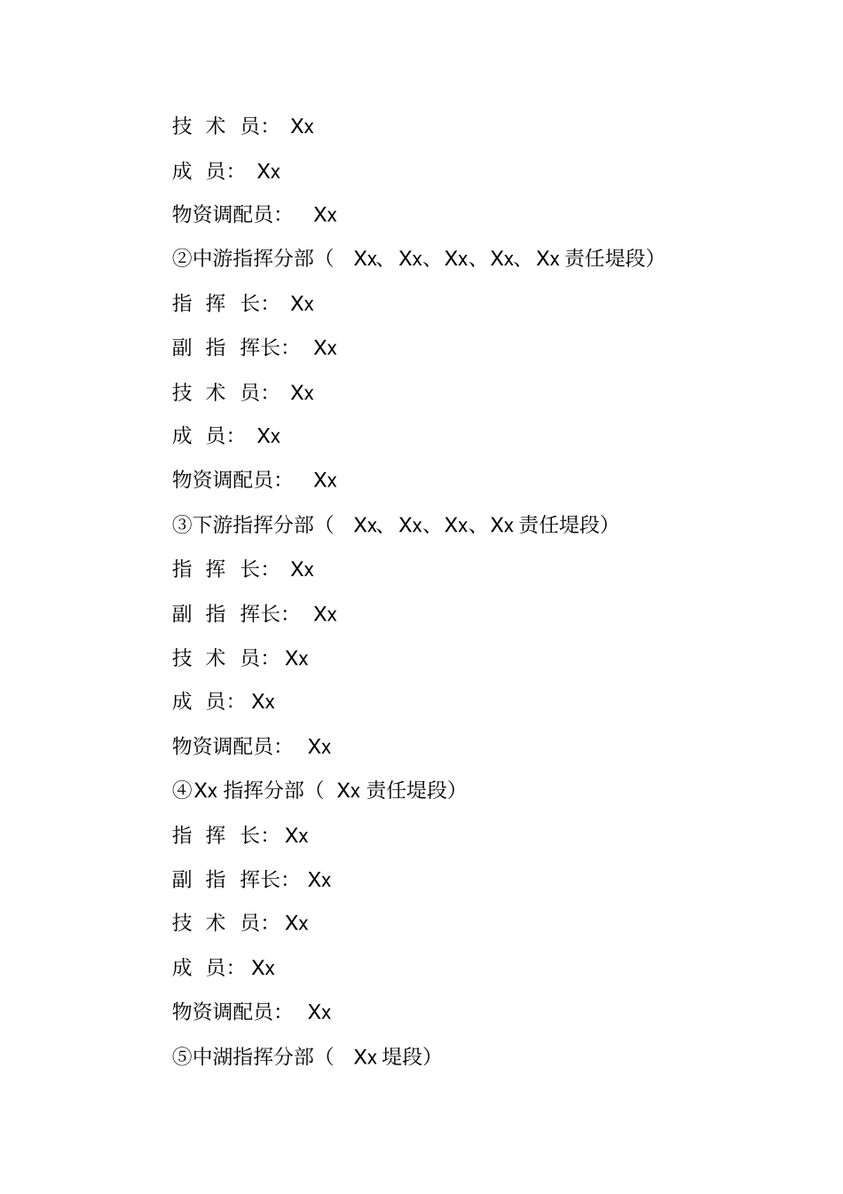 乡镇防汛应急预案_第3页