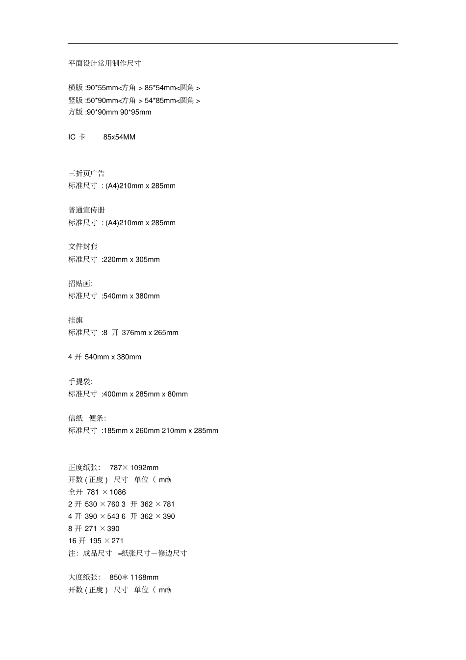 书本开别尺寸_第1页
