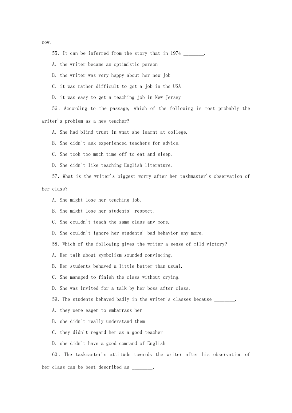 山东省菏泽市高考英语二轮复习 阅读理解选练(1)试卷_第3页