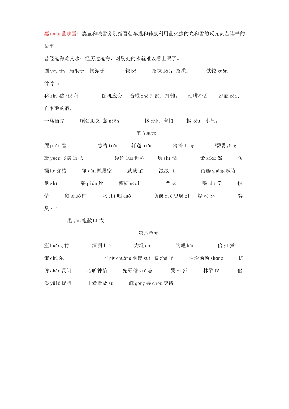 八年级语文下册字词整理 试题_第3页