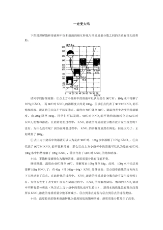 初中化学一定变大吗学法指导 试题