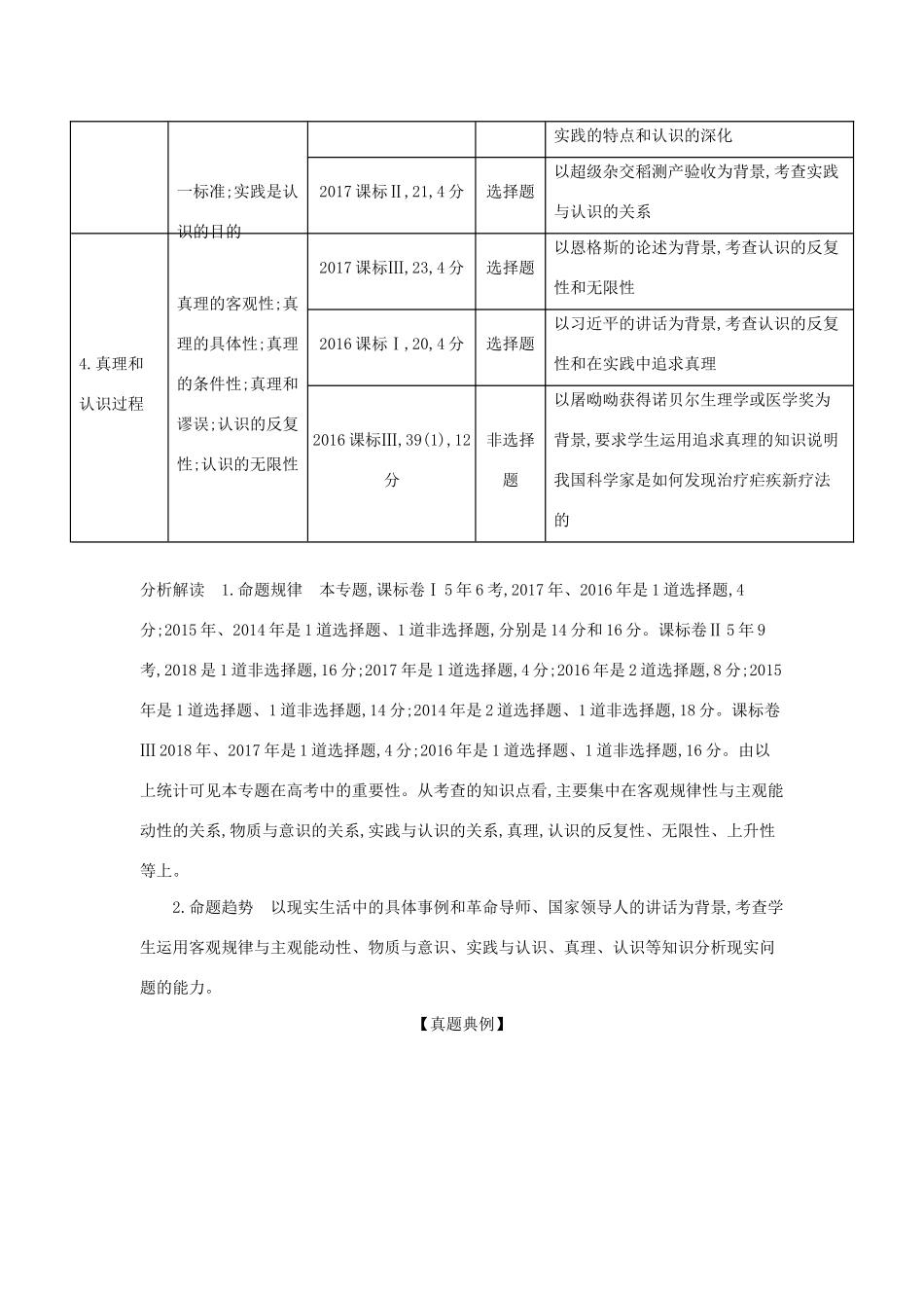 （课标专用 5年高考3年模拟A版）高考政治 专题十四 探索世界与追求真理试题-人教版高三全册政治试题_第2页
