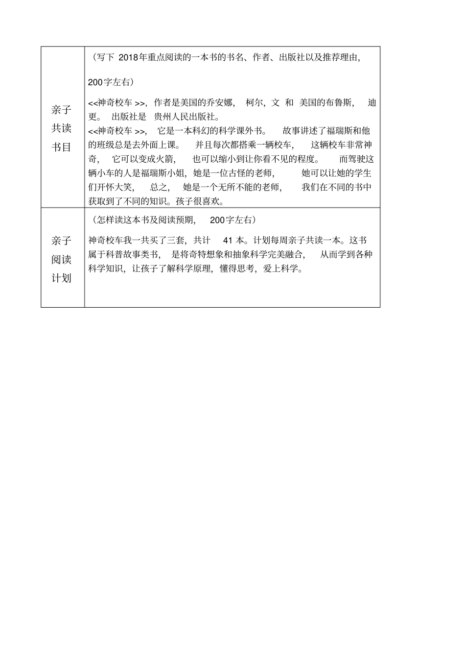 书香家庭表精编精选精选_第2页