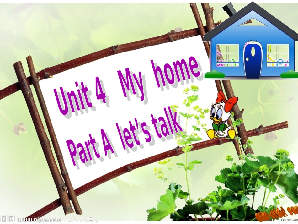 新版PEP3-Unit4-My-home-Part-A-let's-talk_第1页