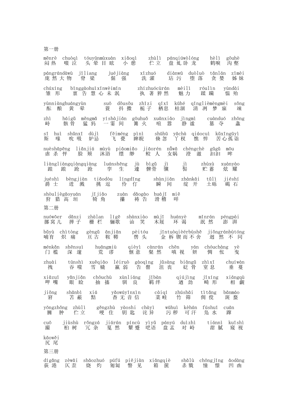 中考语文复习辅导必备资料 人教新课标版试卷_第3页