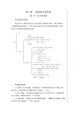 乳的成分及性质
