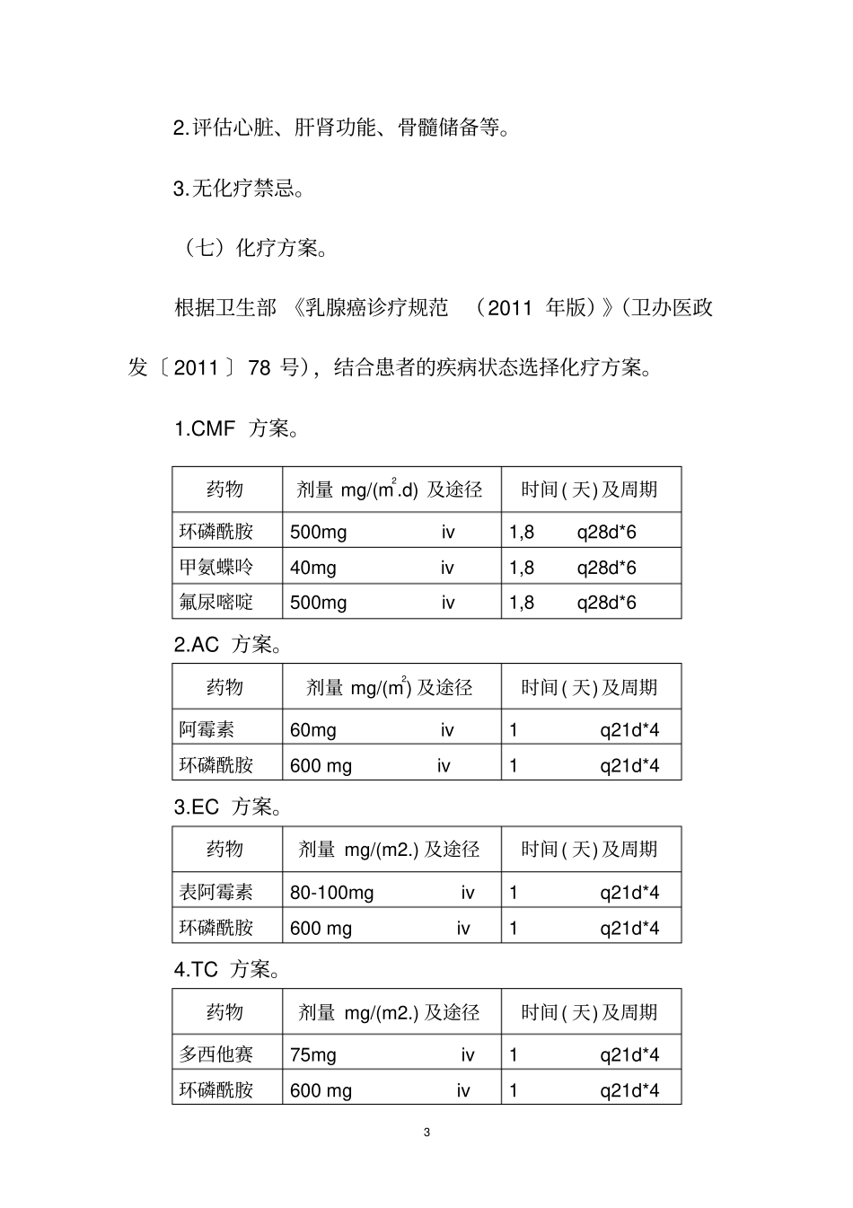 乳腺癌化疗临床路径概论_第3页