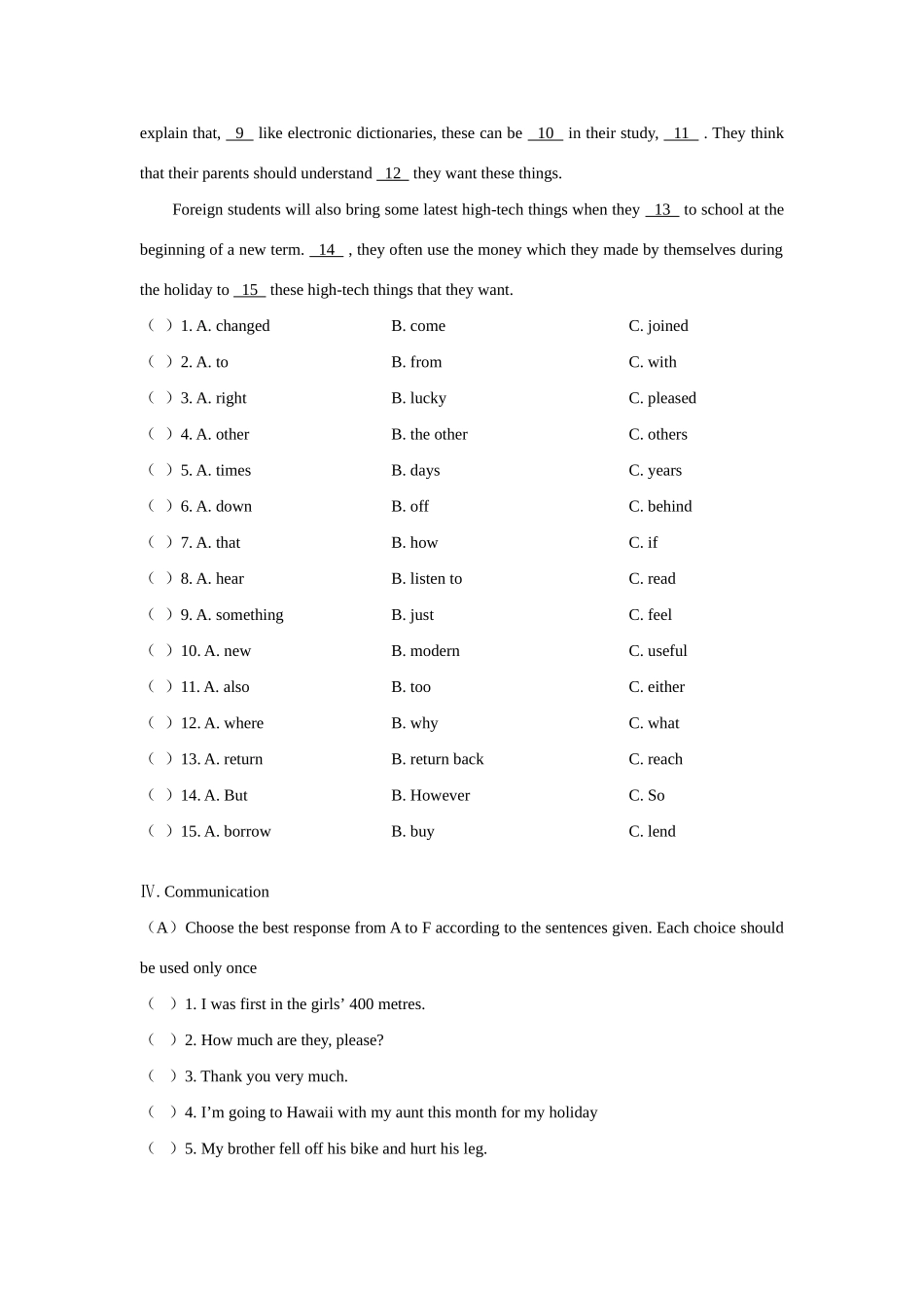 初中起点 试题_第3页