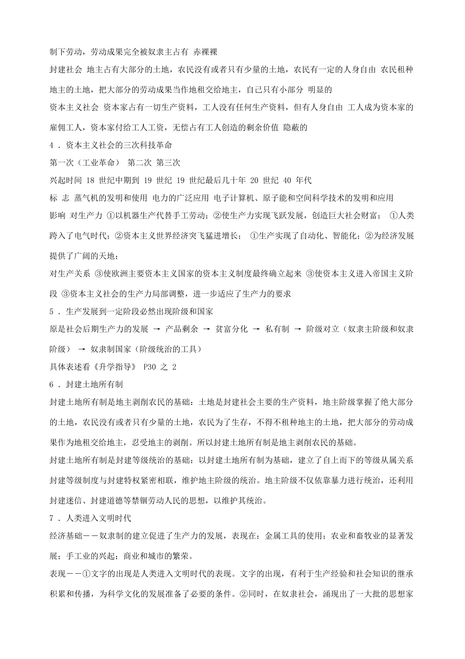 九年级政治 1-5备考知识点归纳[整理]试卷_第2页