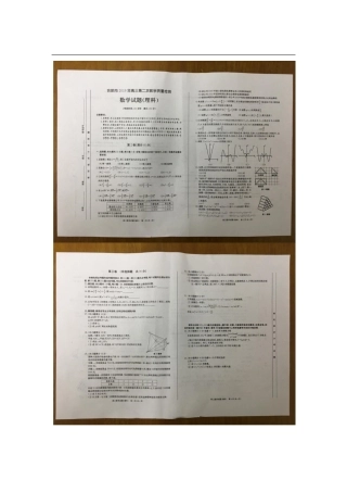 安徽省合肥市高三数学第二次教学质量检测试卷 理(PDF)试卷