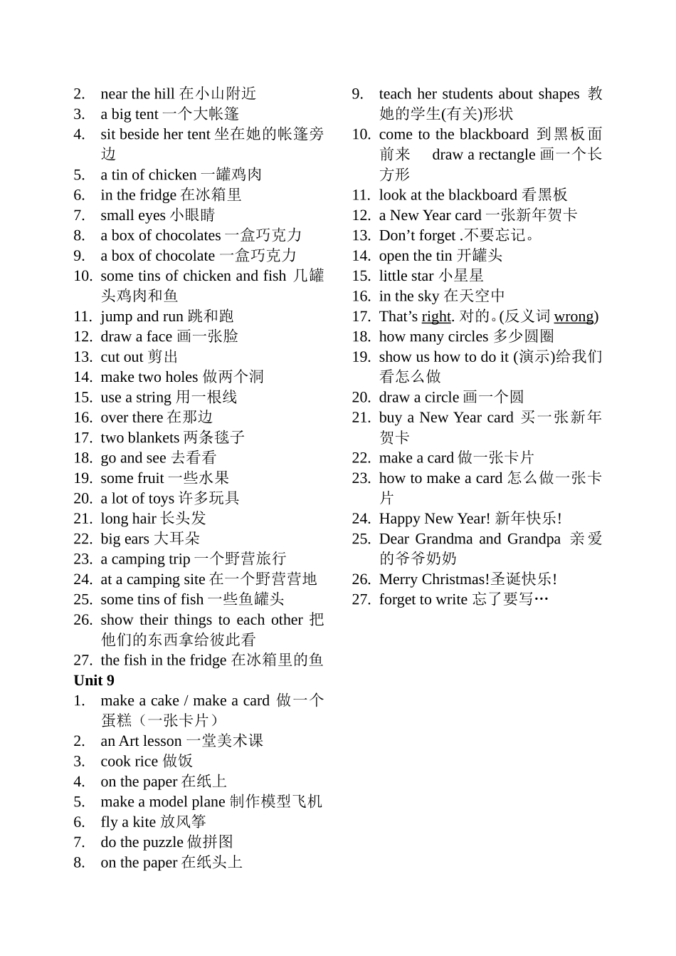 Unit6-9词组整理_第2页