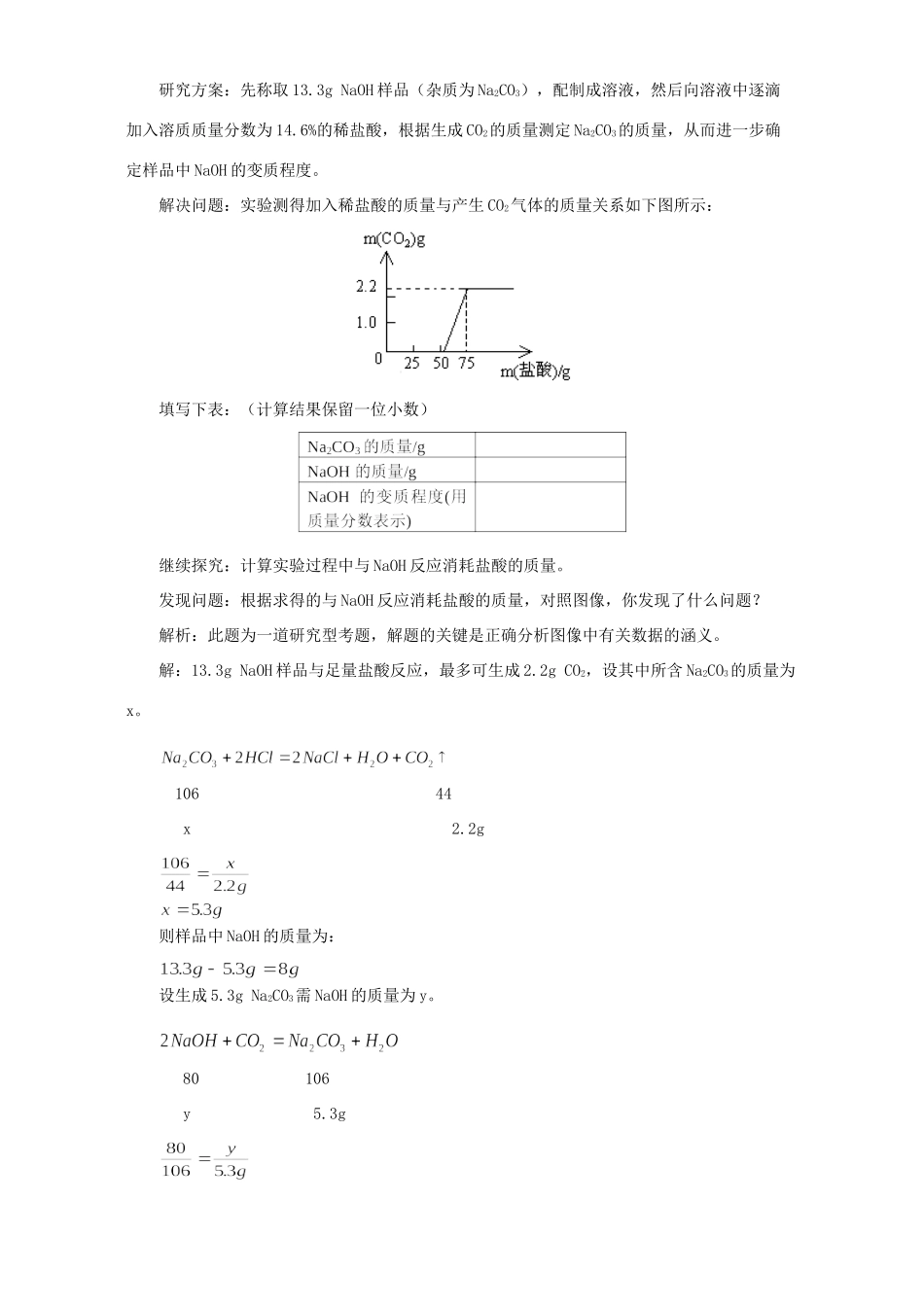 初中化学综合计算题分类解析 学法指导 不分版本 试题_第3页