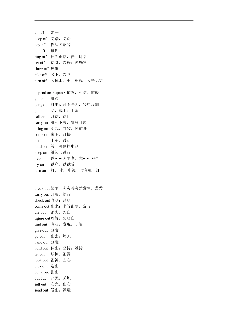 2016高考英语词组分类_第3页