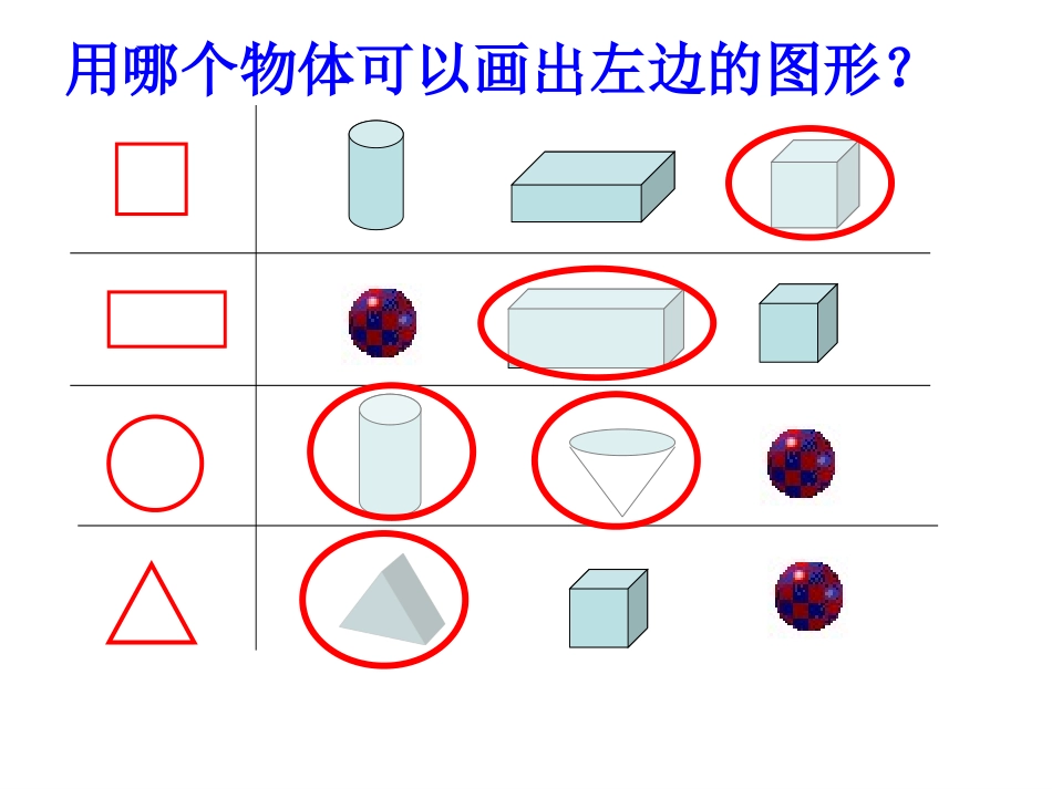 认识平面图形练习_第1页