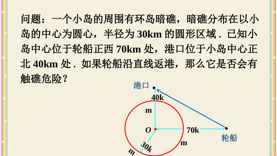 导入-直线与圆的位置关系_第1页