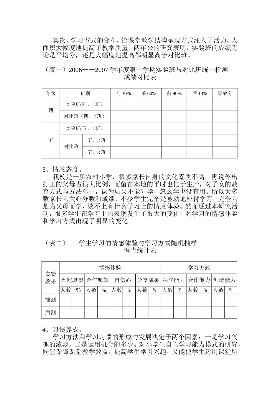 “学生自主学习能力模式”研究测查报告_第2页