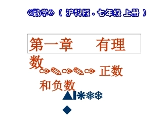 111正数和负数(第1课时)sykedu201407023