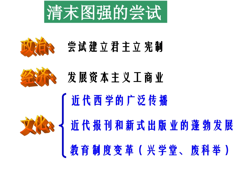 第三课-清末变法图强的尝试与文教革新_第3页