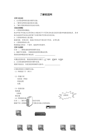 《了解校园网》