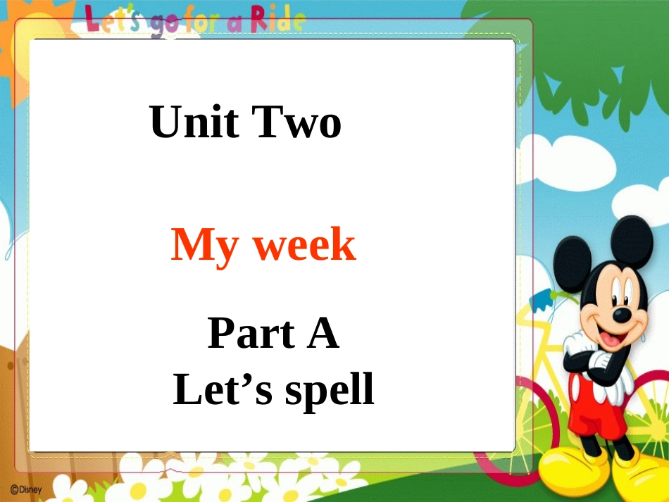 第二单元Let'slearn-Let'sspell_第1页