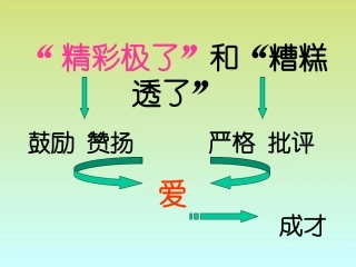 “精彩极了”和“糟糕透了”01