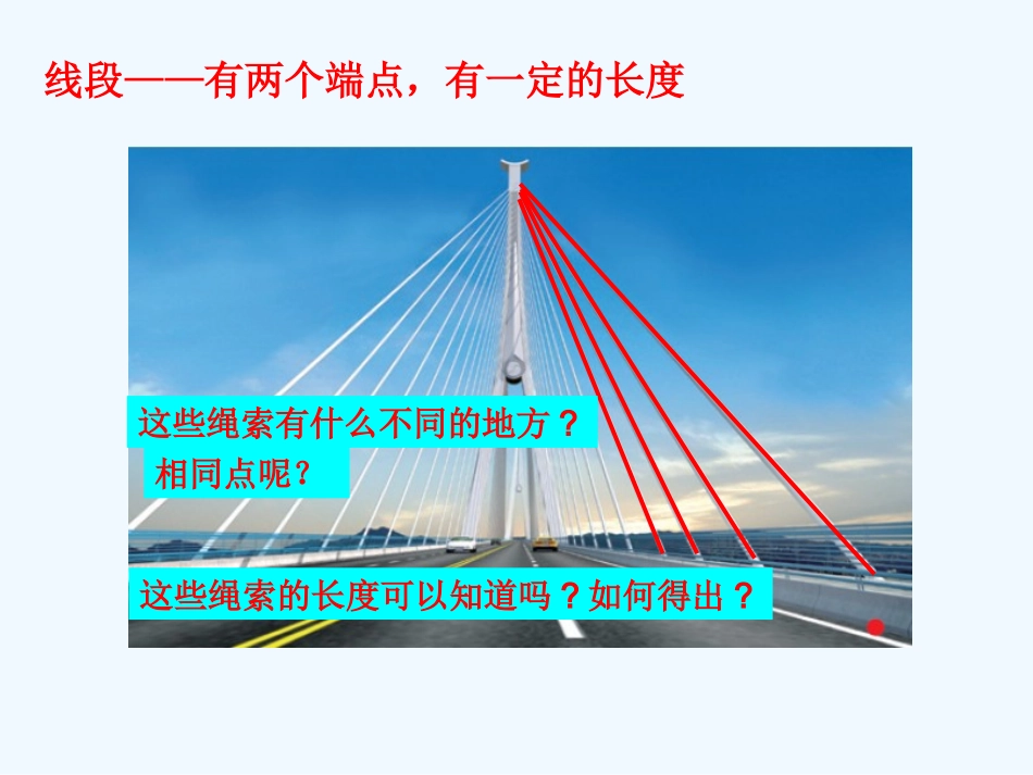 小学数学北师大2011课标版四年级《线的认识》课件_第2页