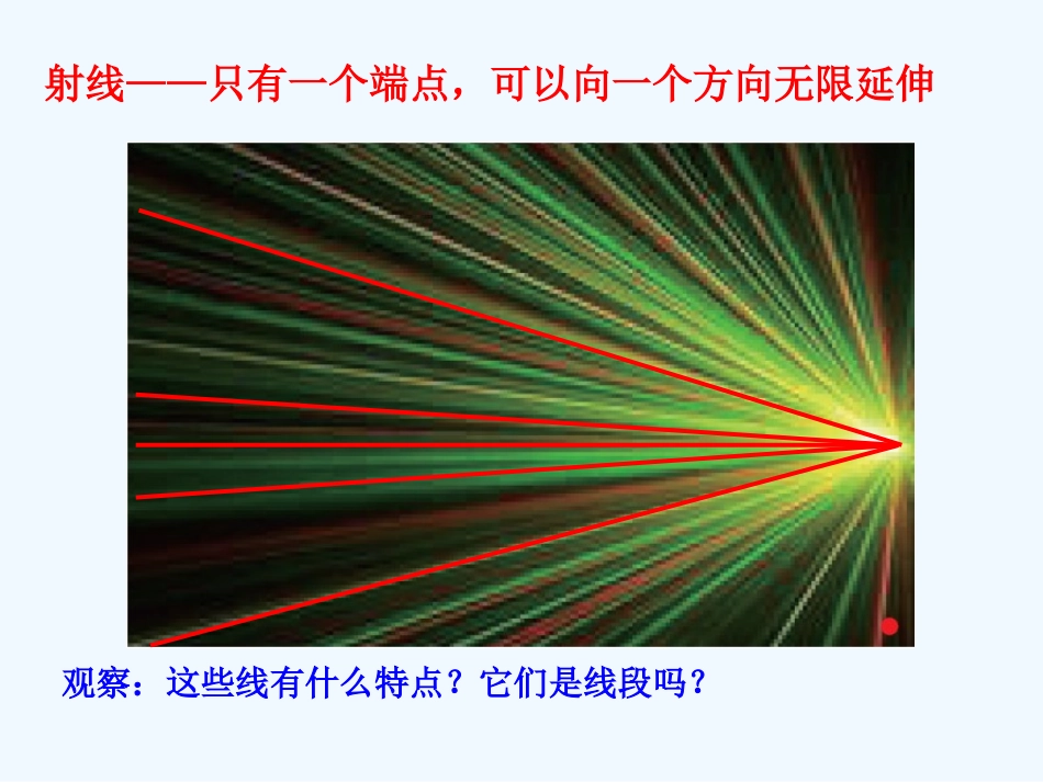 小学数学北师大2011课标版四年级《线的认识》课件_第3页