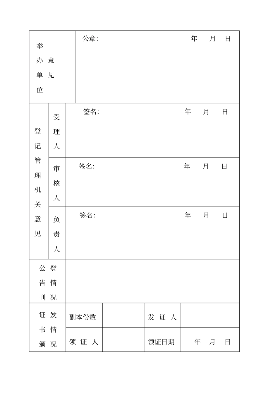事业单位法人设立登记备案申请书_第3页