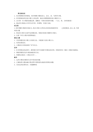 元角分知识结构