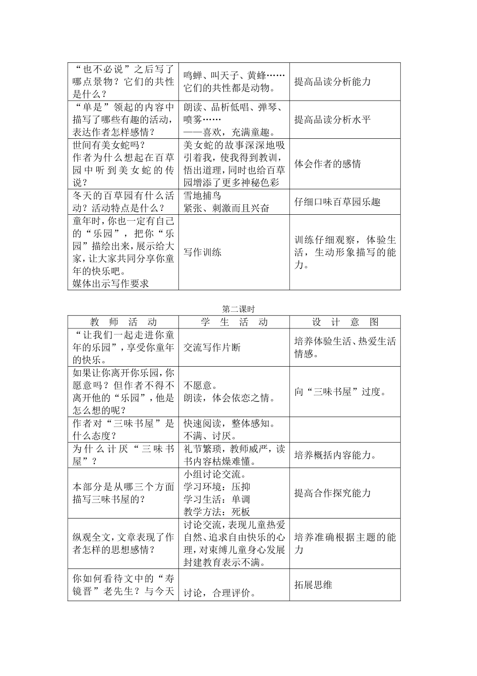 《从百草园到三味书屋》教案_第2页