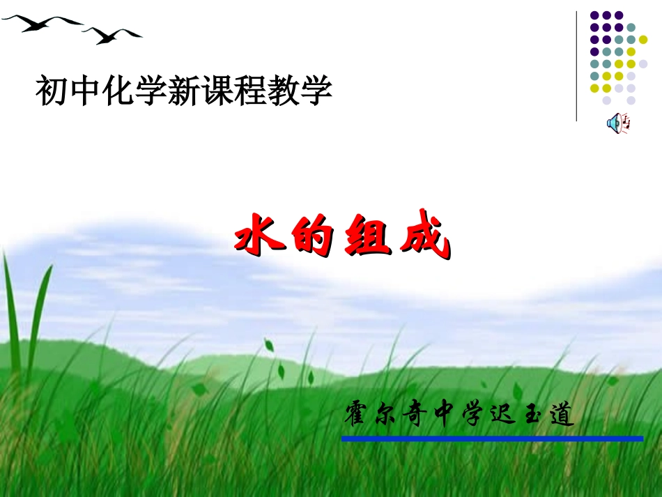 水的组成-(4)_第1页