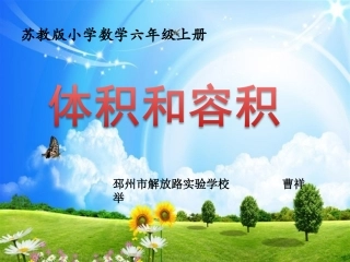 4、体积和容积的认识